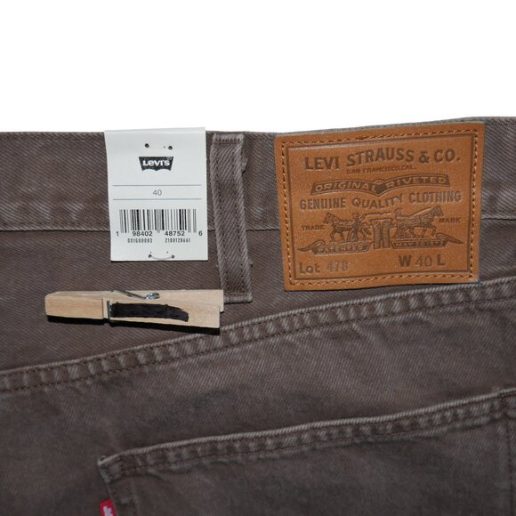 Levi's 478 Baggy Jean Shorts Mens Cargo Jorts Brown Sizes 31 34 42 NWT - Picture 15 of 16